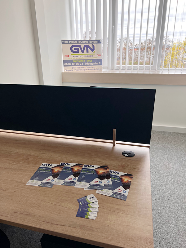Photo du bureau d'étude GVN Habitat Energie situé au 4 rue de l'industrie à Mundolsheim avec flyer