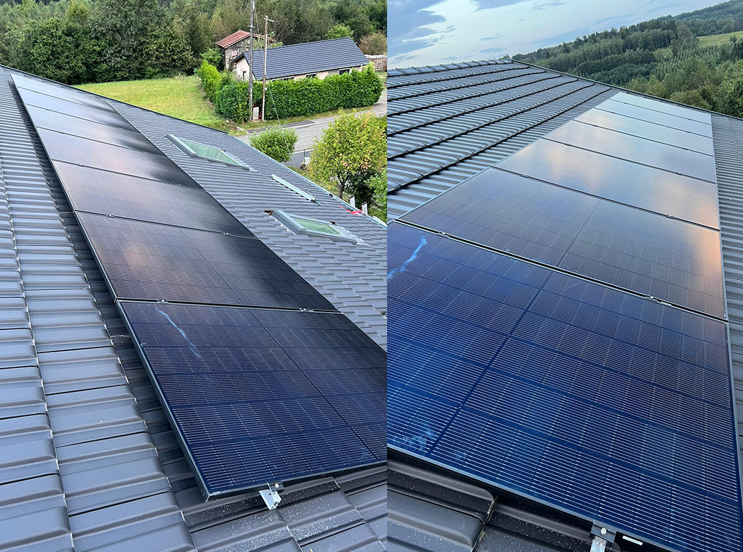 Installation de panneaux solaires par les équipes de GVN